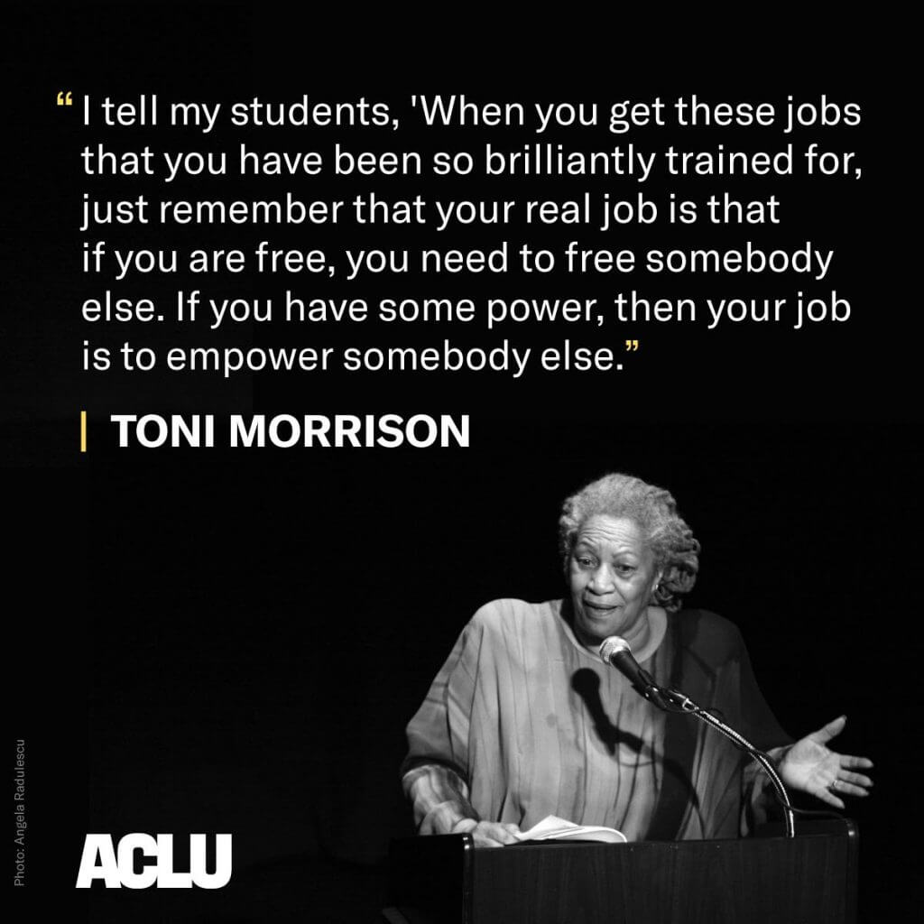 Empower Someone Toni Morrison Tom Mccallum