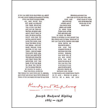 Writing I Love – If – Rudyard Kipling