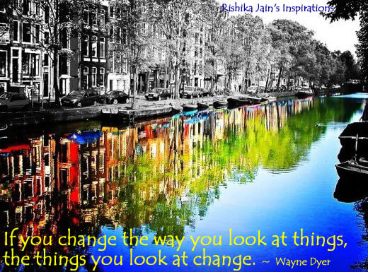 When you change the way you see things….