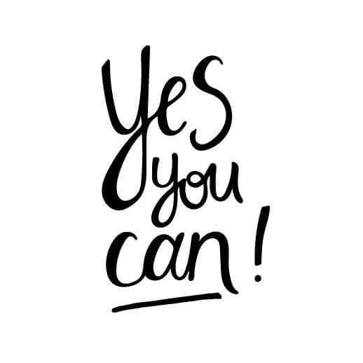 Yes. You. Can.
