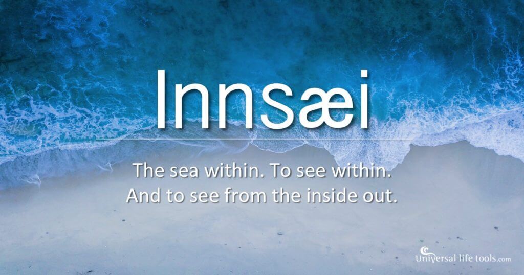 Innsaei: The sea within. To See within. And to see from the inside out.