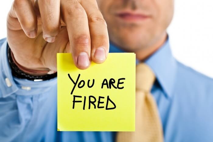 you are fired