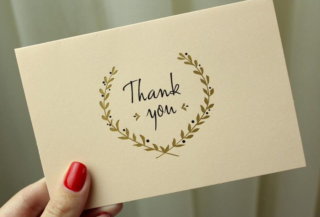 Give handwritten thank you notes