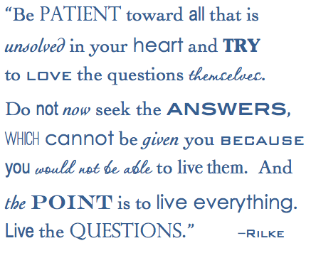 rilke love the questions