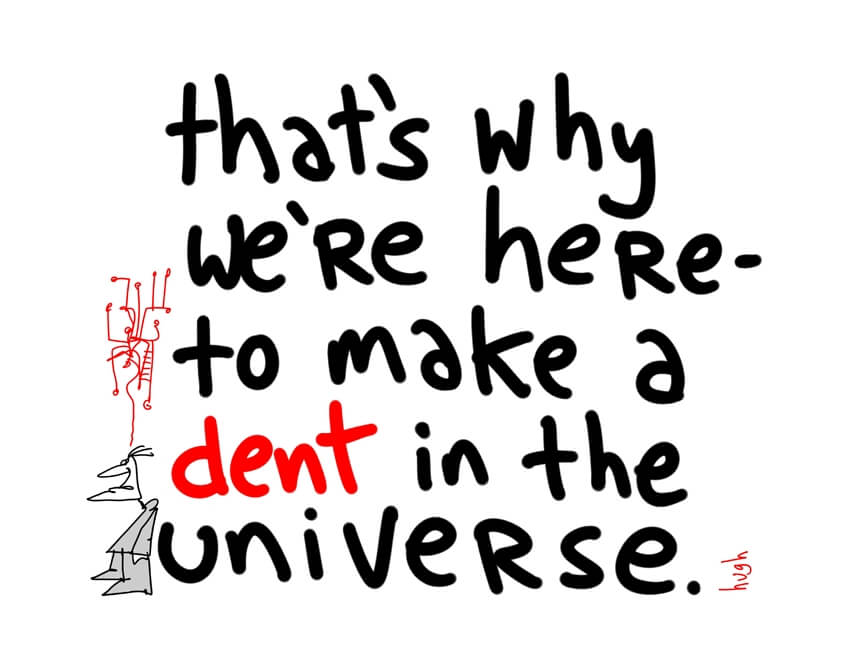 dent in the universe