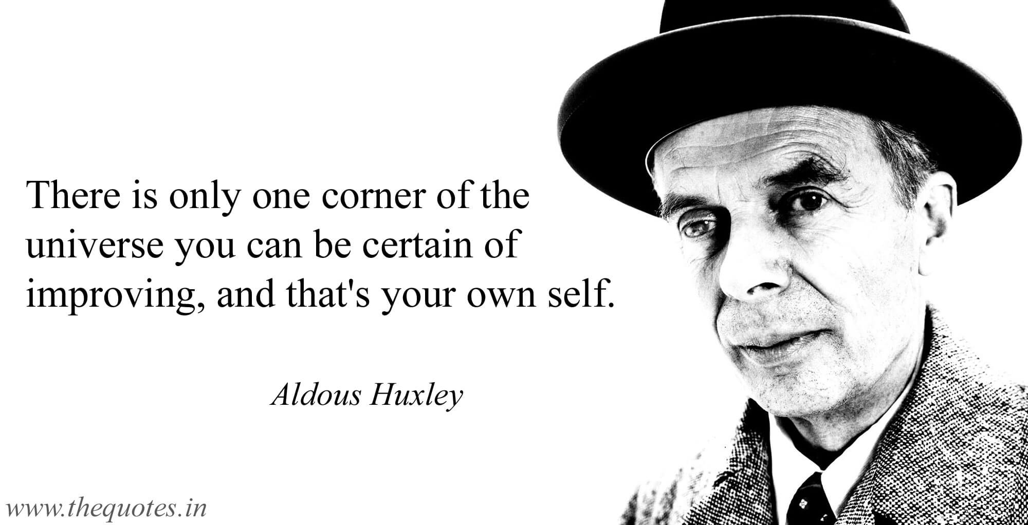 Aldous Huxley Quote improvement