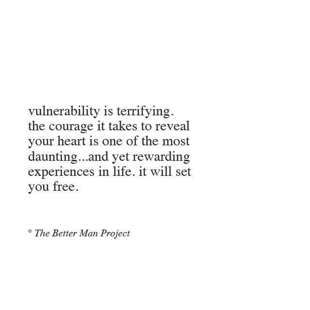 Being vulnerable is more than saying you are