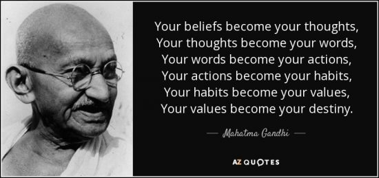 Ghandi Quote Believe