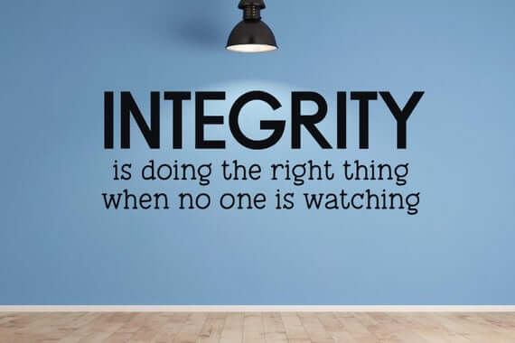 Be of Integrity