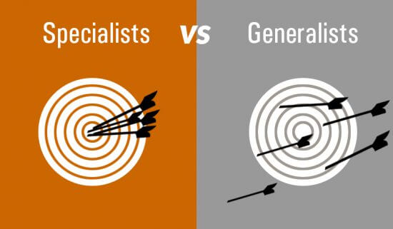 Specialist, Generalist, or Specialised Generalist.