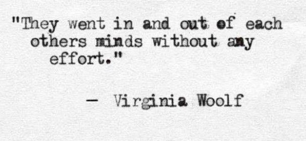 Virginia Woolf - single sentence