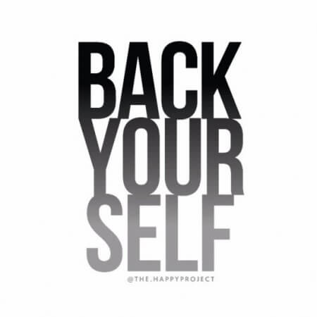 Back yourself