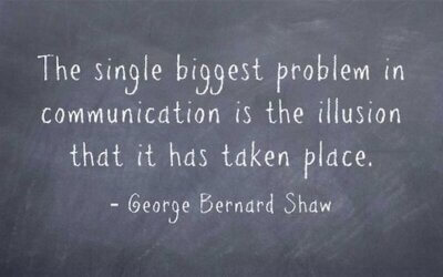 The single biggest problem with communication