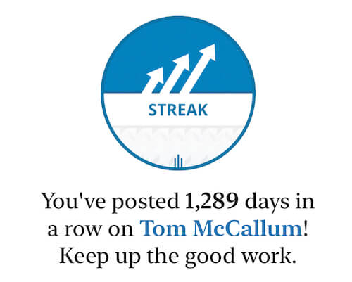 1,289-day streak