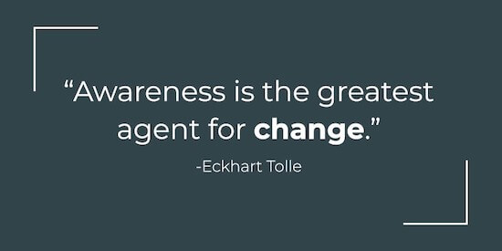 awareness to five management skills. Awareness is the greatest agent for change.