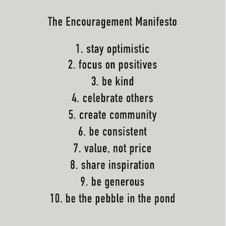 encouragement manifesto