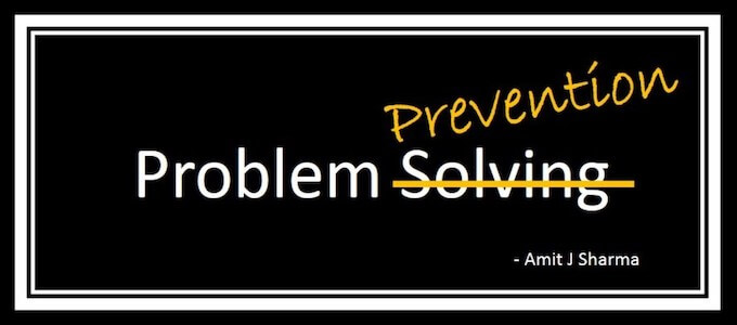 Prevent a problem